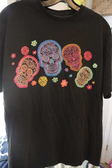 Streetwear × Vintage festive skull shirt - image 1