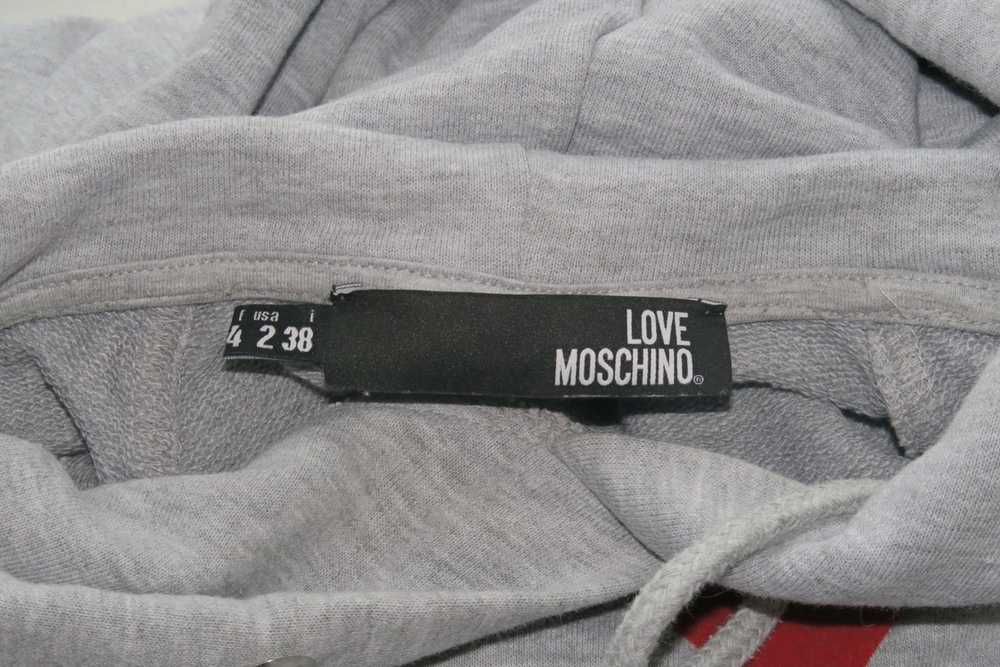 Love Moschino Love Moschino long hoodie heart log… - image 3