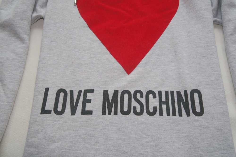 Love Moschino Love Moschino long hoodie heart log… - image 4