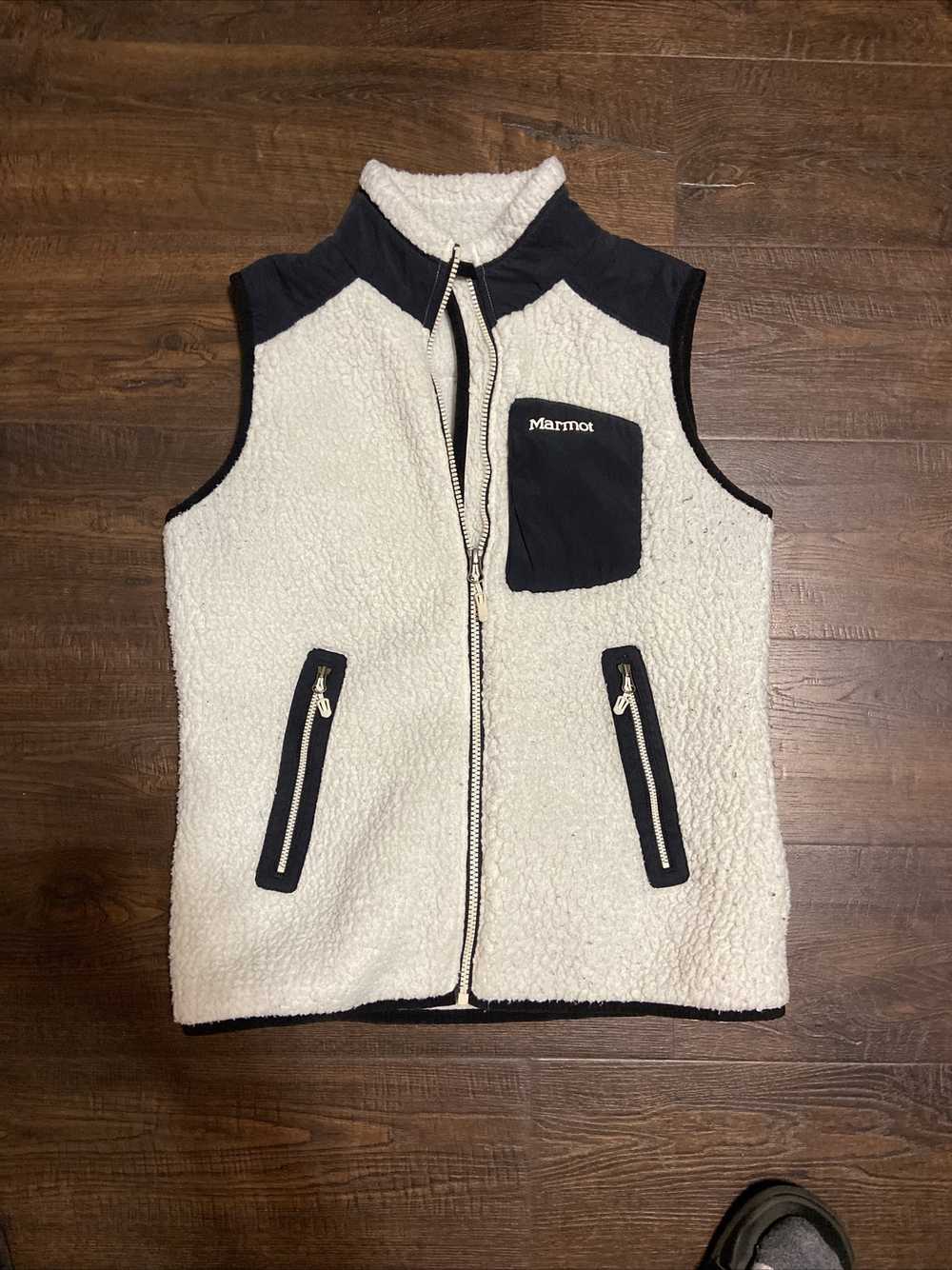 Marmot Marmot Wiley Fleece Vest Cream Black Women… - image 1