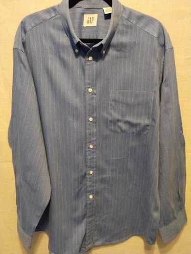 Gap Vintage 90s 100% Cotton Pinstripe Long Sleeve 