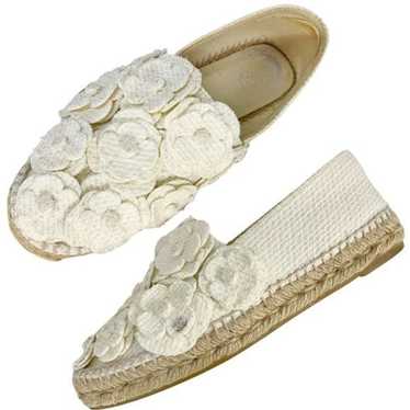 Chanel tweed sandals camellia - Gem