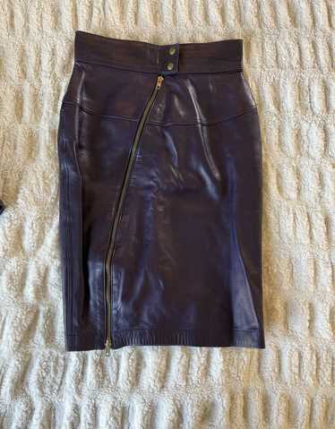 Alaia Alaia Leather Skirt - image 1