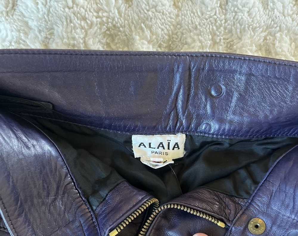 Alaia Alaia Leather Skirt - image 2