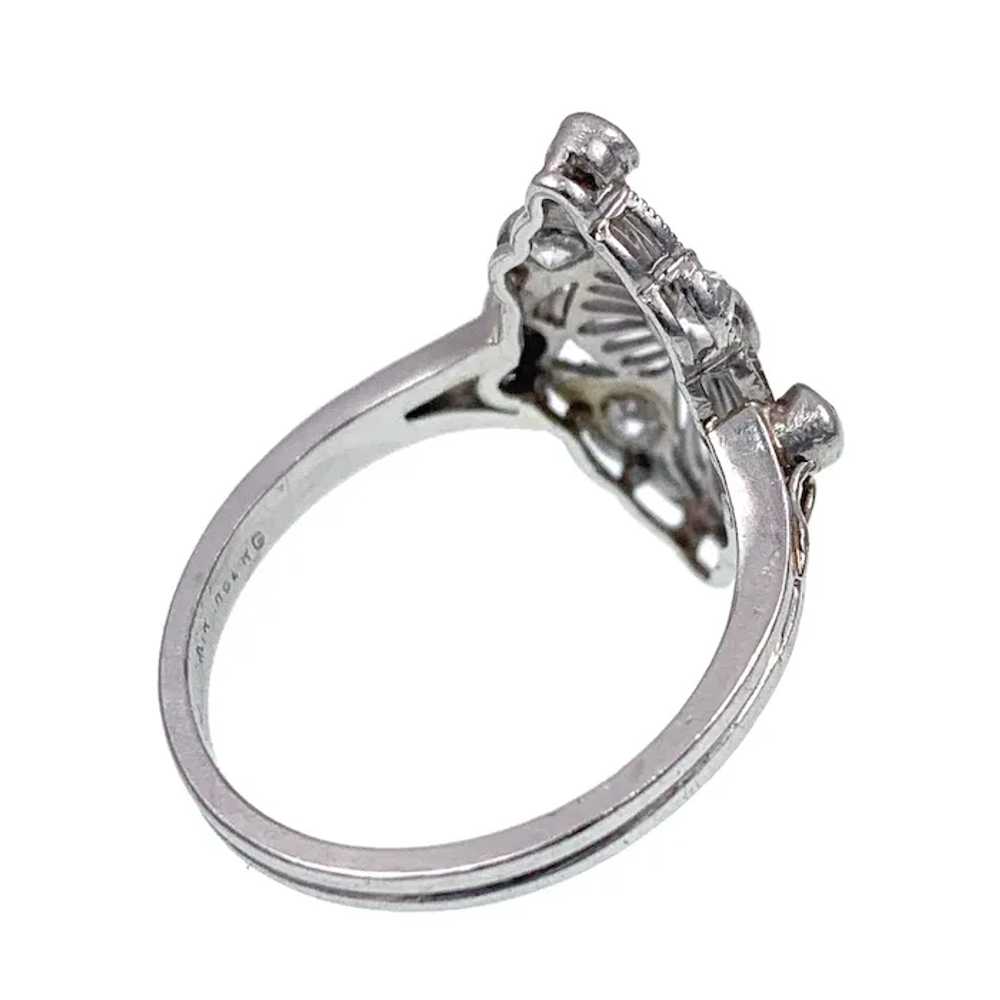 Antique Art Deco Platinum & Diamond Ring "RENNATA" - image 3