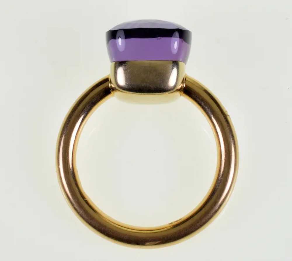 Pomellato Nudo 18K Gold Amethyst Italy Ring Size 6 - image 7