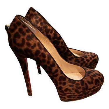 Christian Louboutin Bianca faux fur heels - image 1