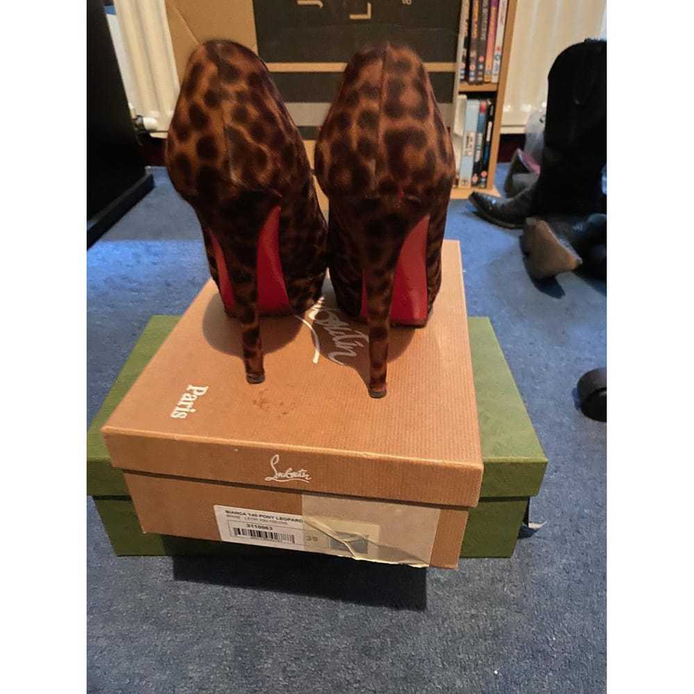 Christian Louboutin Bianca faux fur heels - image 4