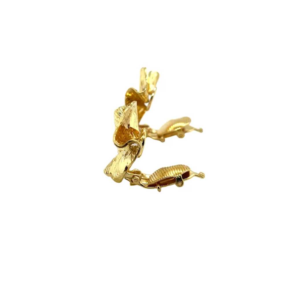 18K Yellow Gold Earring - image 2