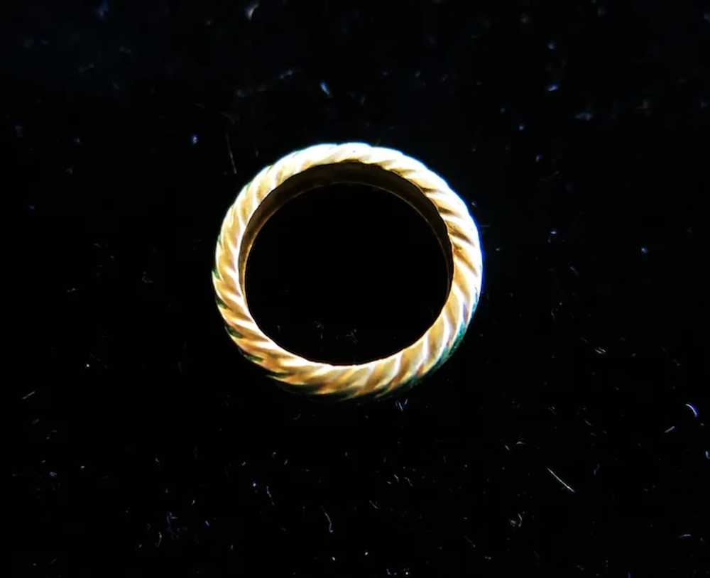 Tiffany & Co. 18k Gold and Enamel Ring - image 2