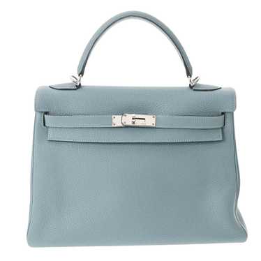 ep_vintage luxury Store - Clemence - Lock - HERMES - Hermes handbag in navy  blue leather taurillon clémence and navy blue suede - Hand - Blue – dct -  MM - Taurillon - Picotin - Bag - Deep