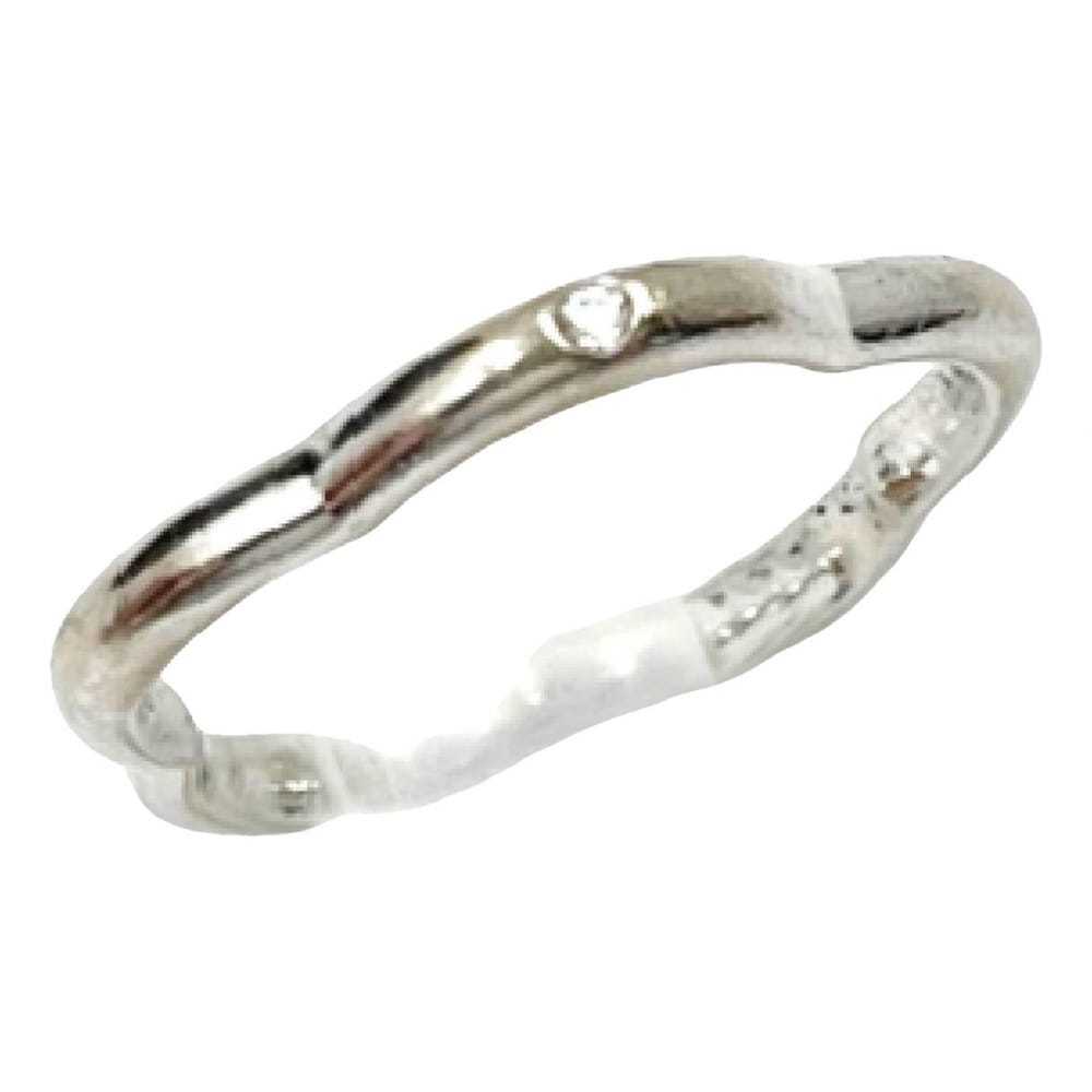 Chanel Camélia white gold ring - image 1