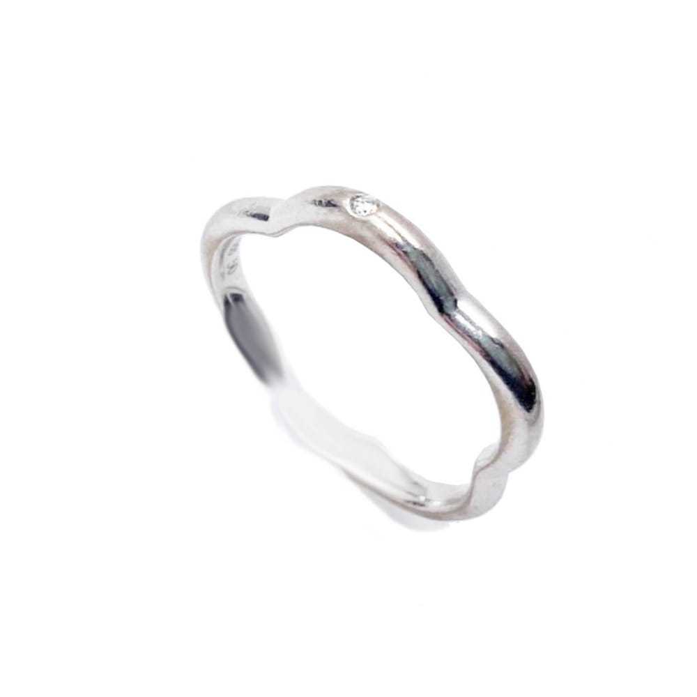 Chanel Camélia white gold ring - image 3