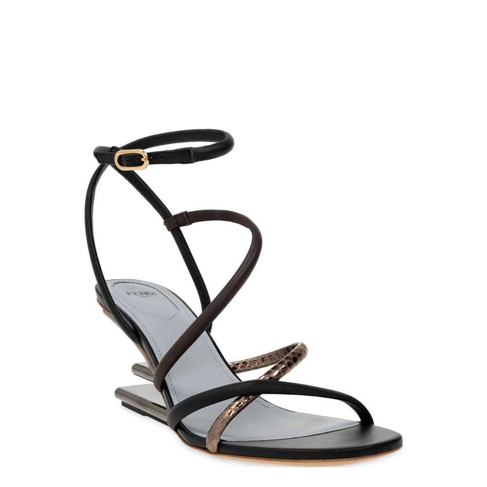 Fendi Fendi Feel leather sandal - image 4