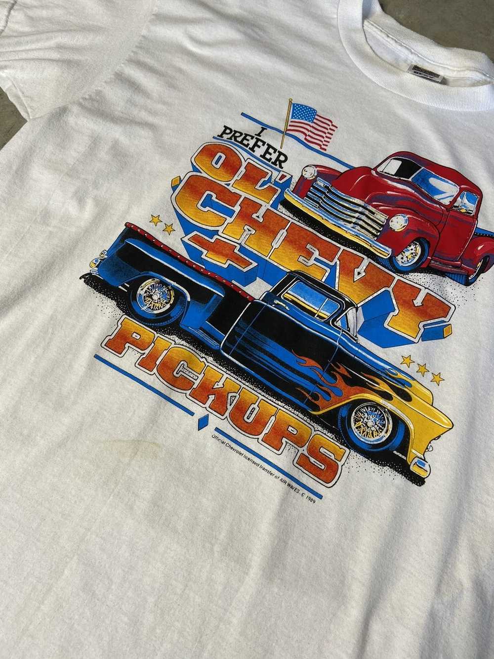 Made In Usa × Vintage Vintage Chevy Truck Tee 1989 - image 2
