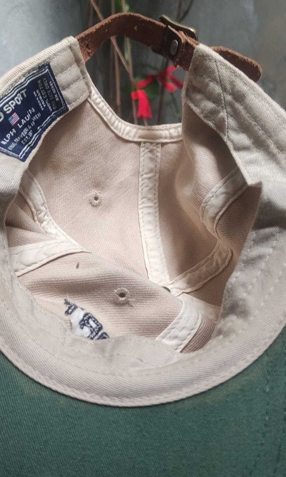 Polo Ralph Lauren polosport vintage cap leather a… - image 11