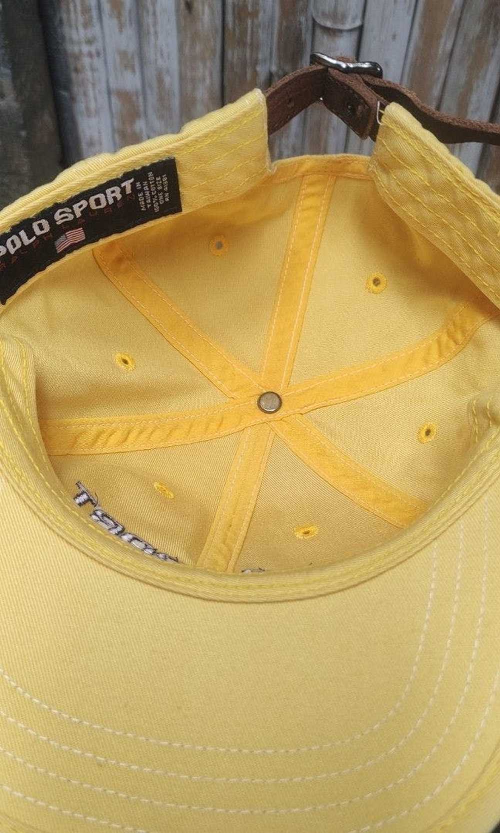 Polo Ralph Lauren polosport vintage cap leather a… - image 3