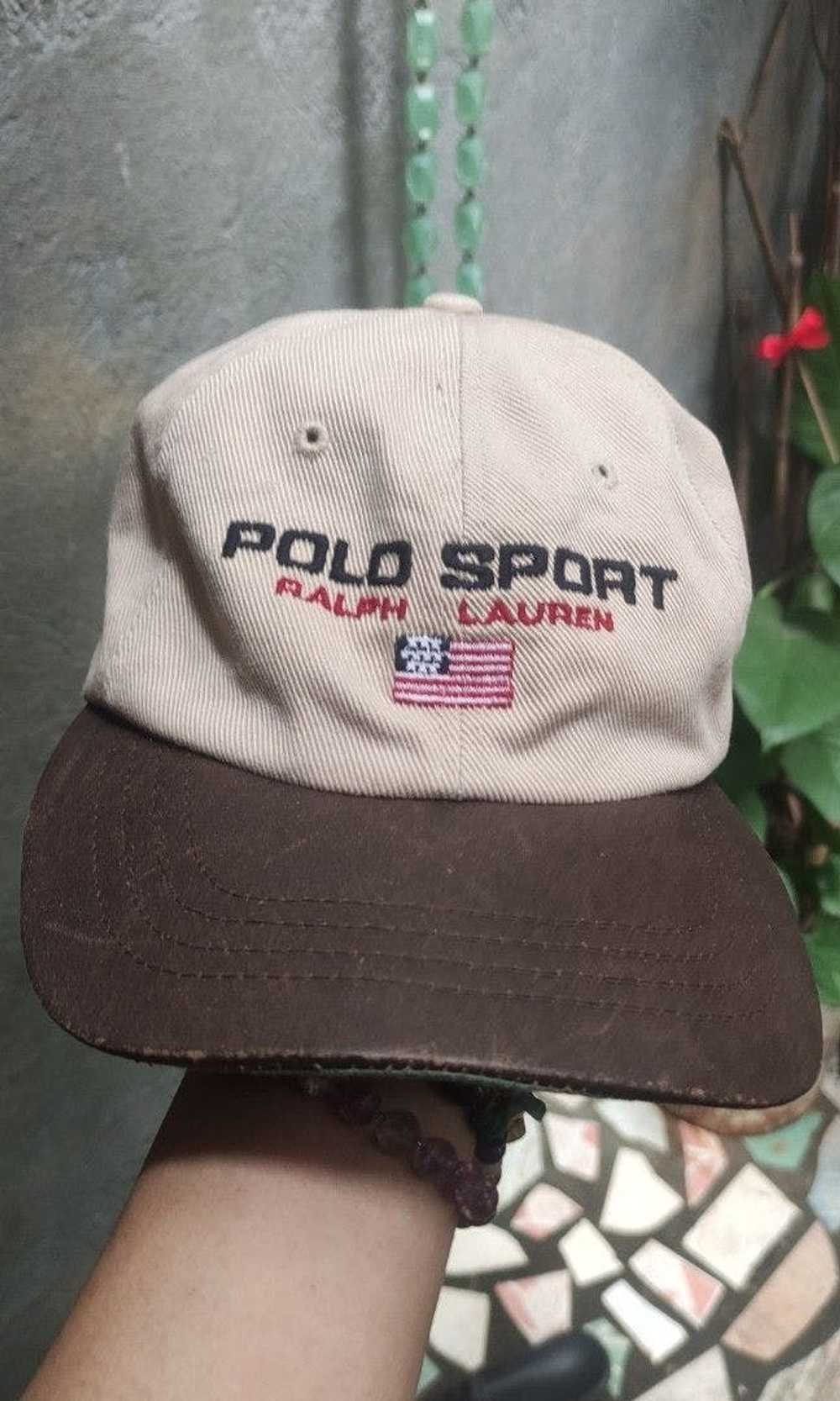 Polo Ralph Lauren polosport vintage cap leather a… - image 9