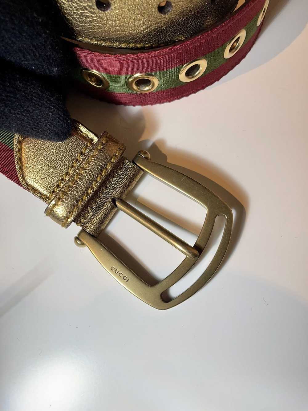 Gucci × Tom Ford × Vintage Rare Gucci Web Crommet… - image 6