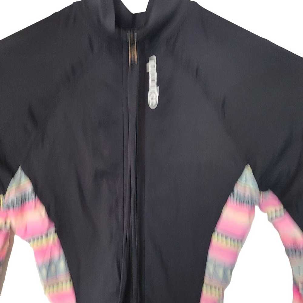 Rip Curl Rip Curl Womens Black Pink Printed Front… - image 2