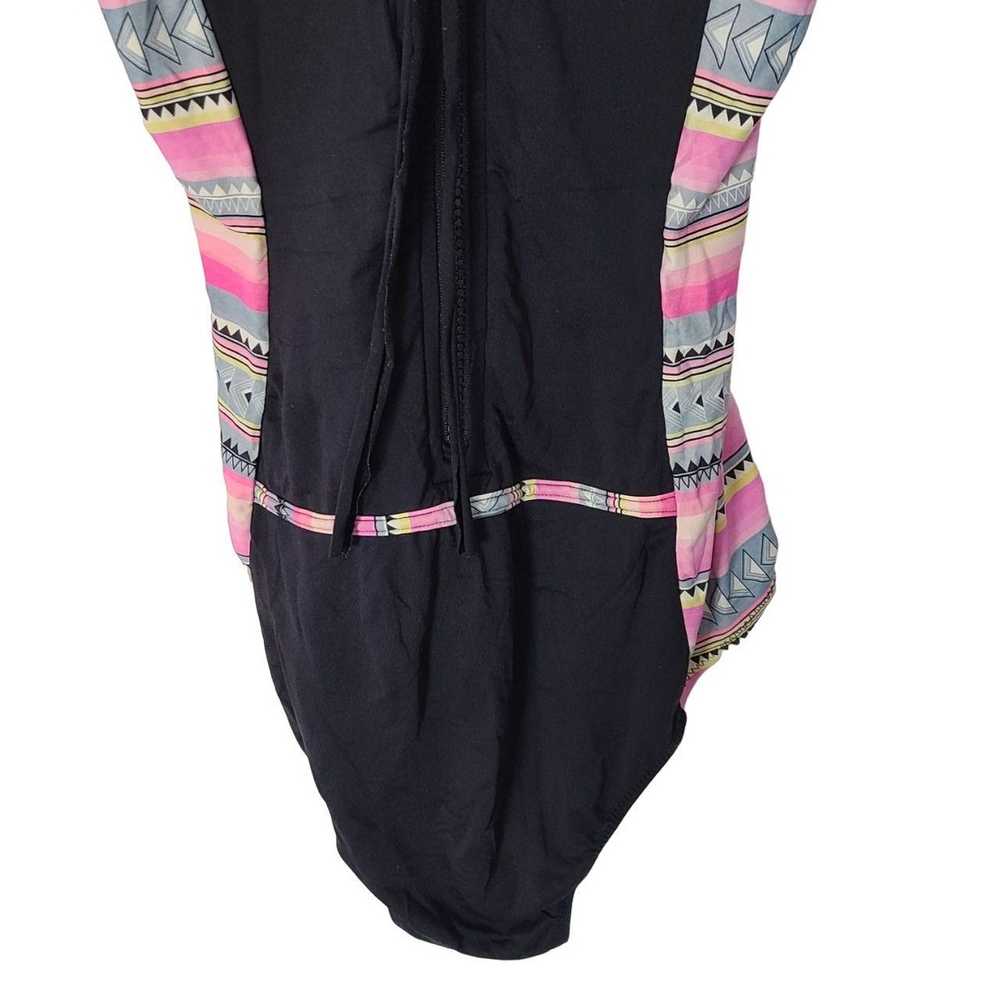 Rip Curl Rip Curl Womens Black Pink Printed Front… - image 3