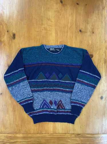 Coloured Cable Knit Sweater × Vintage Vintage Impa