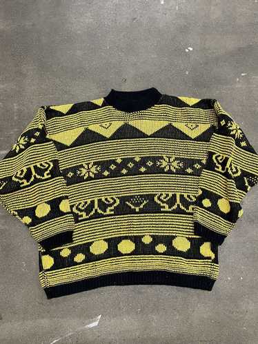 Cardigan × Coloured Cable Knit Sweater × Vintage … - image 1