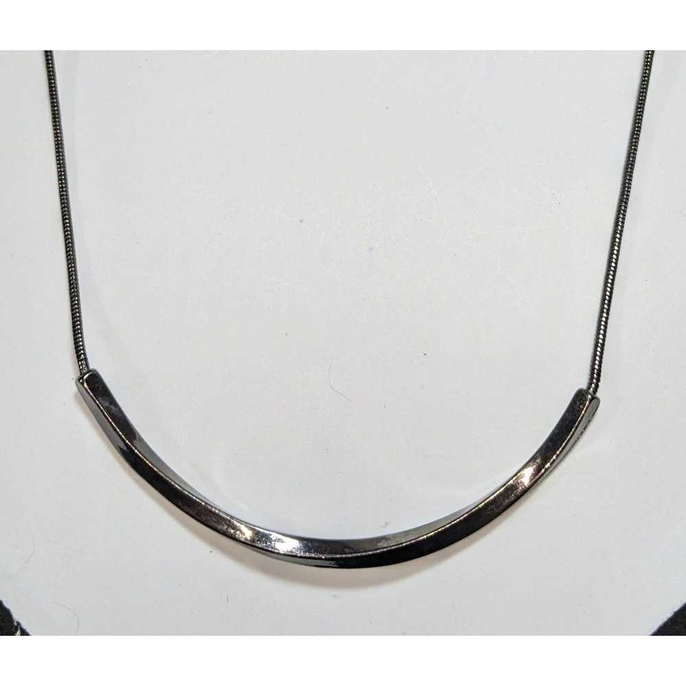 Other Twisted Bar Abstract Necklace - image 1