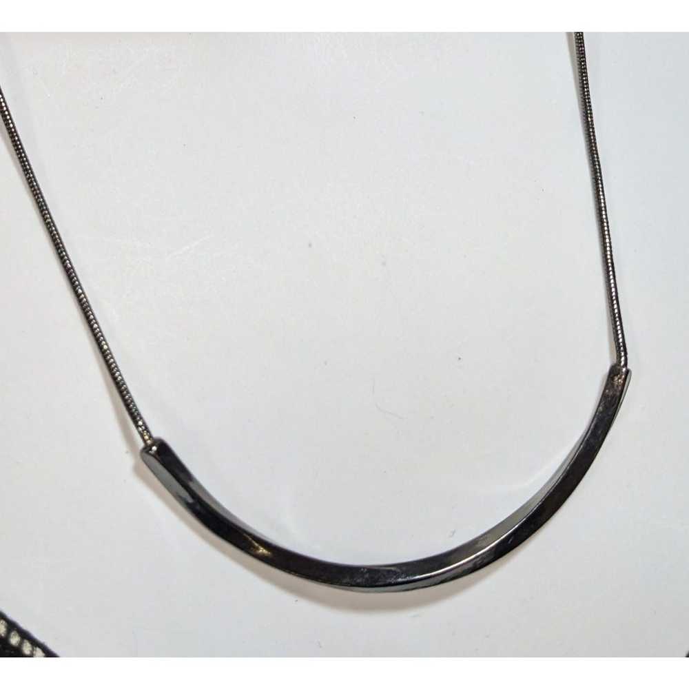 Other Twisted Bar Abstract Necklace - image 3