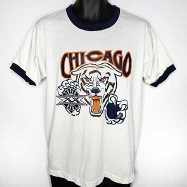 VINTAGE NFL CHICAGO BEARS SUPER BOWL TEE SHIRT EARLY 1986 SIZE MEDIUM –  Vintage rare usa