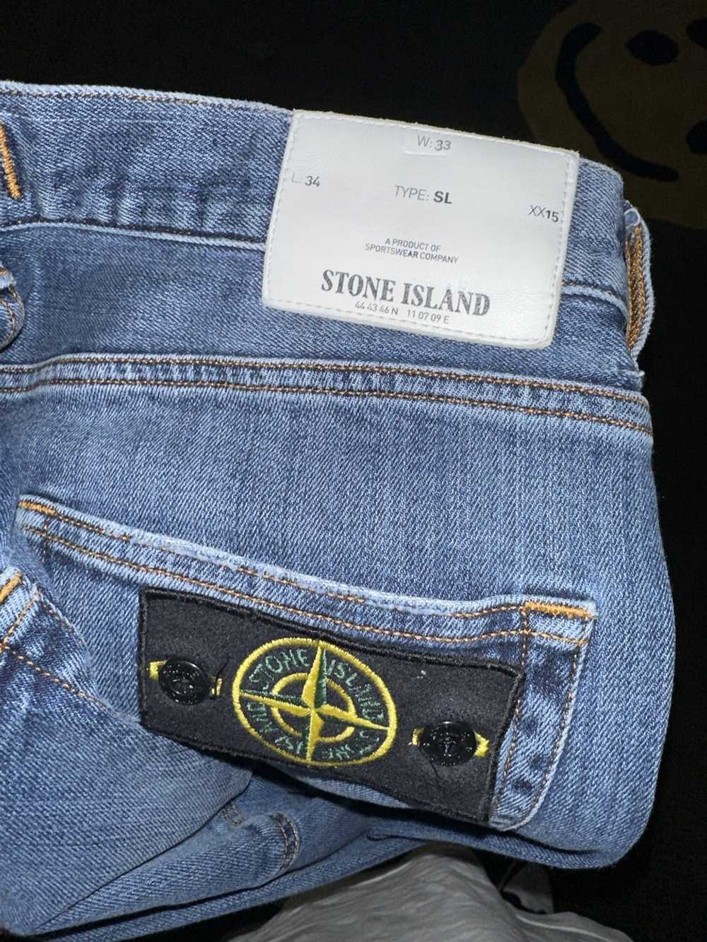 Stone Island Stone Island Patch Denim - 33W 34L S… - image 4