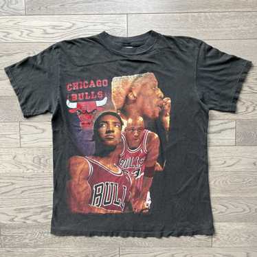 VTG XXL Chicago Bulls Rap Tee Shirt MICHAEL JORDAN SCOTTIE