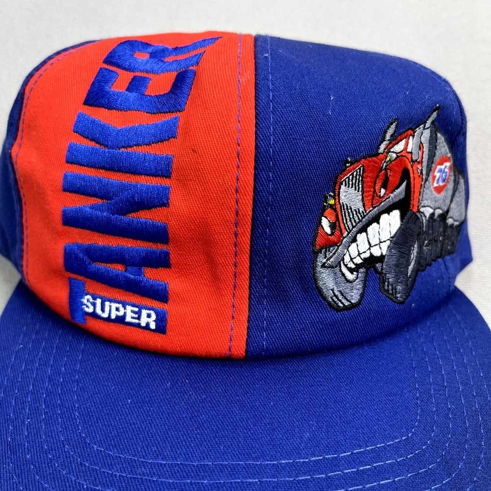 Vintage Vintage Truck Car Hat Cap Snapback Blue 7… - image 3