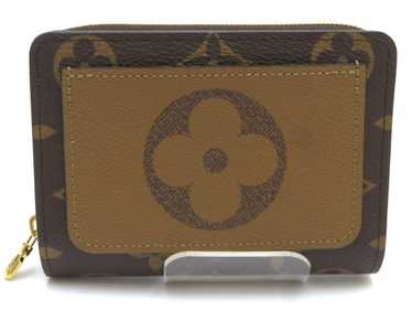 Louis Vuitton Bifold Wallet Monogram Reverse Portefeuille Lou M81461 Flower  Motif Ladies LOUIS VUITTON