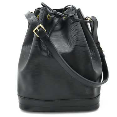 Auth Louis Vuitton Epi Women's Shoulder Bag Noir,Toledo Blue