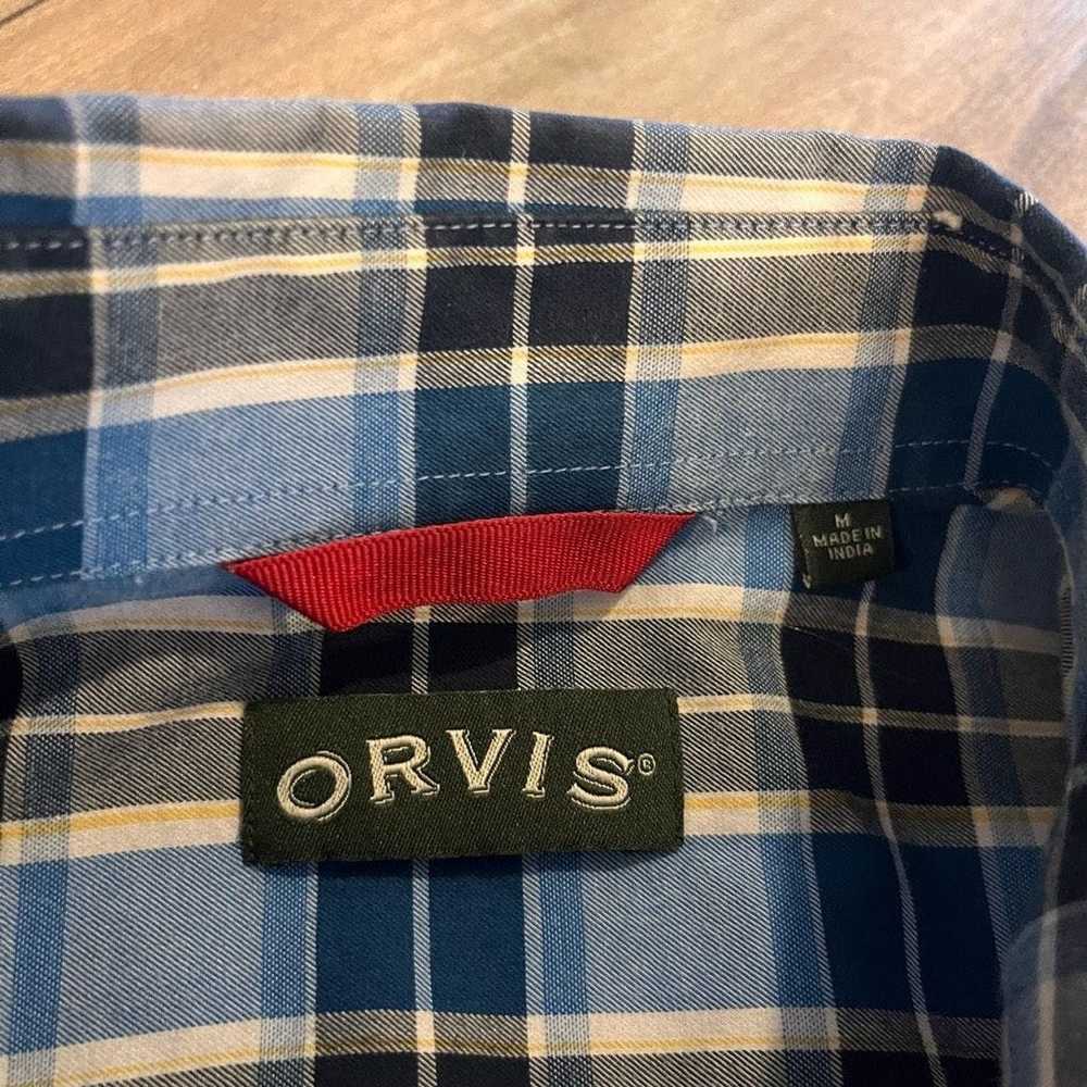 Orvis Orvis Blue Plaid Buttonup Casual Shirt Men … - image 3