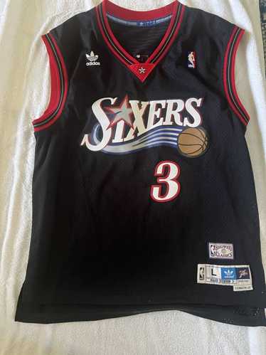 Authentic Allen Iverson Mitchell & Ness 96 97 Rookie Sixers Jersey Size 50  Mens