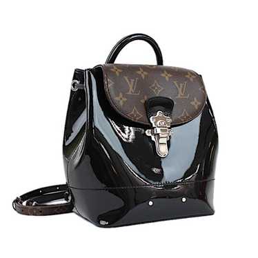 Hot springs patent leather backpack Louis Vuitton White in Patent
