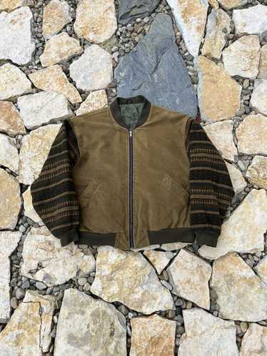 Southwestern Printed Knitted Fleece Lapel Bomber Jacket – Dakoda Goods & Co.