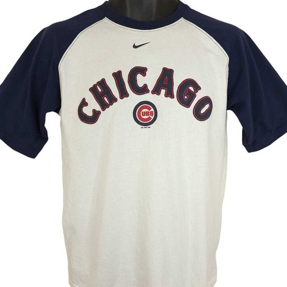 MLB Chicago Cubs T Shirt Vintage Y2K Nike MLB Bas… - image 1