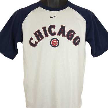 Chicago Cubs Shirt Y2K Baseball T-shirt Striped Ringer Tee MLB 
