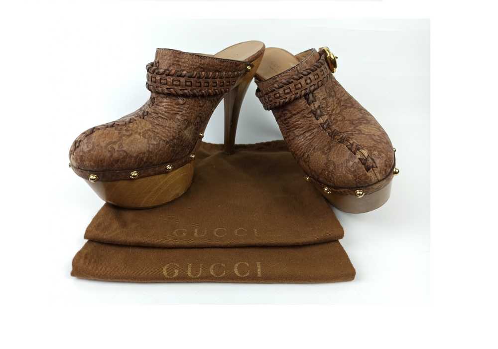Designer × Gucci × Vintage Gucci High Heels Leath… - image 1