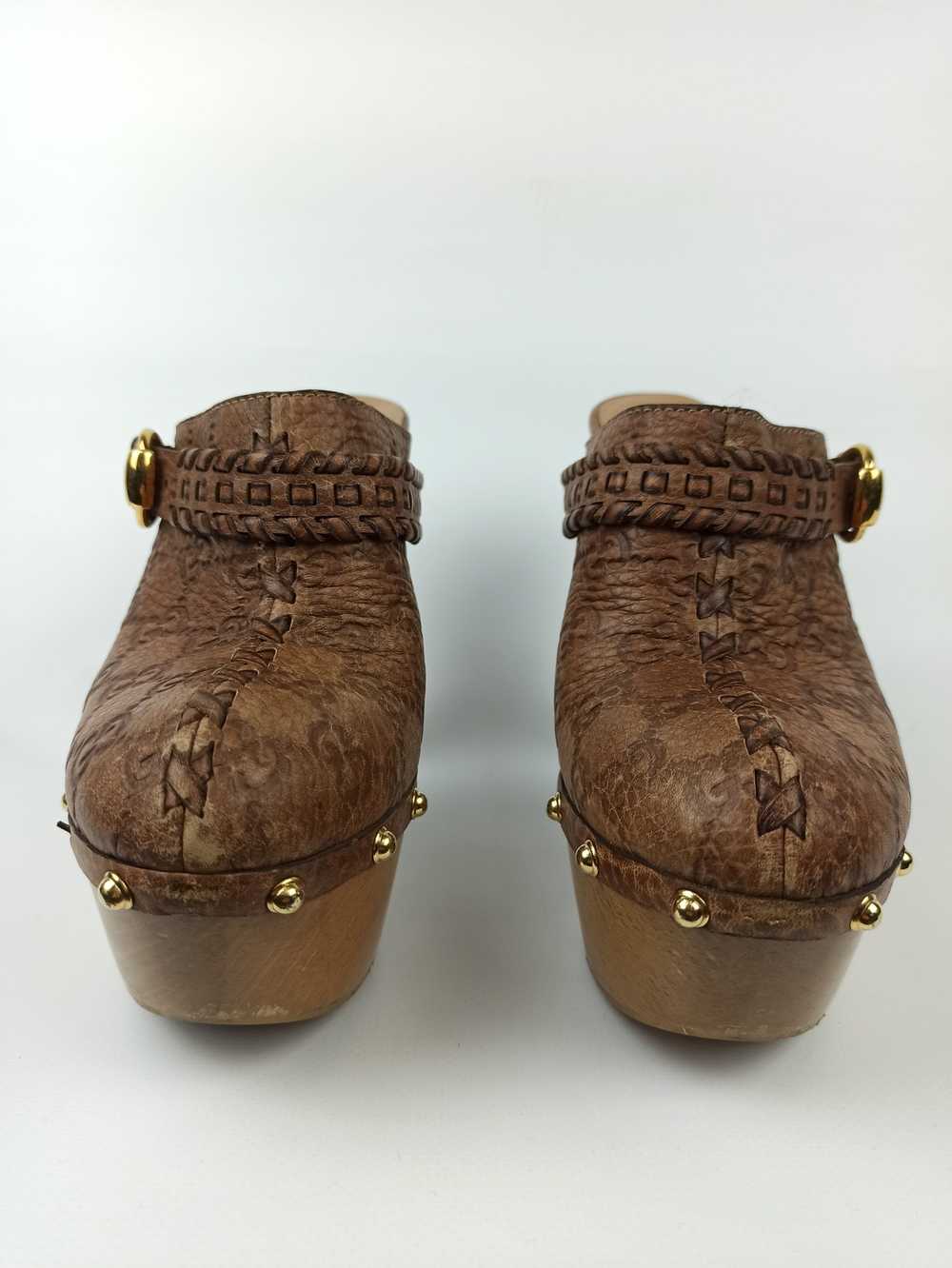 Designer × Gucci × Vintage Gucci High Heels Leath… - image 3