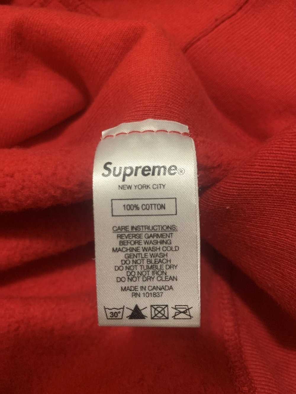 Supreme Swarovski Box Logo Hooded Sweatshirt Grey