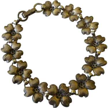 Beau Sterling Floral Bracelet - image 1