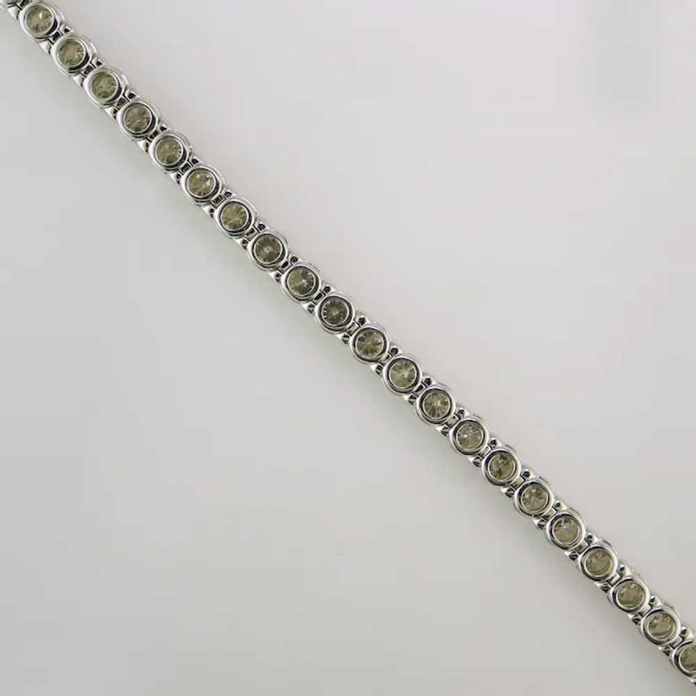 14K White Gold Diamond Tennis Bracelet - image 3