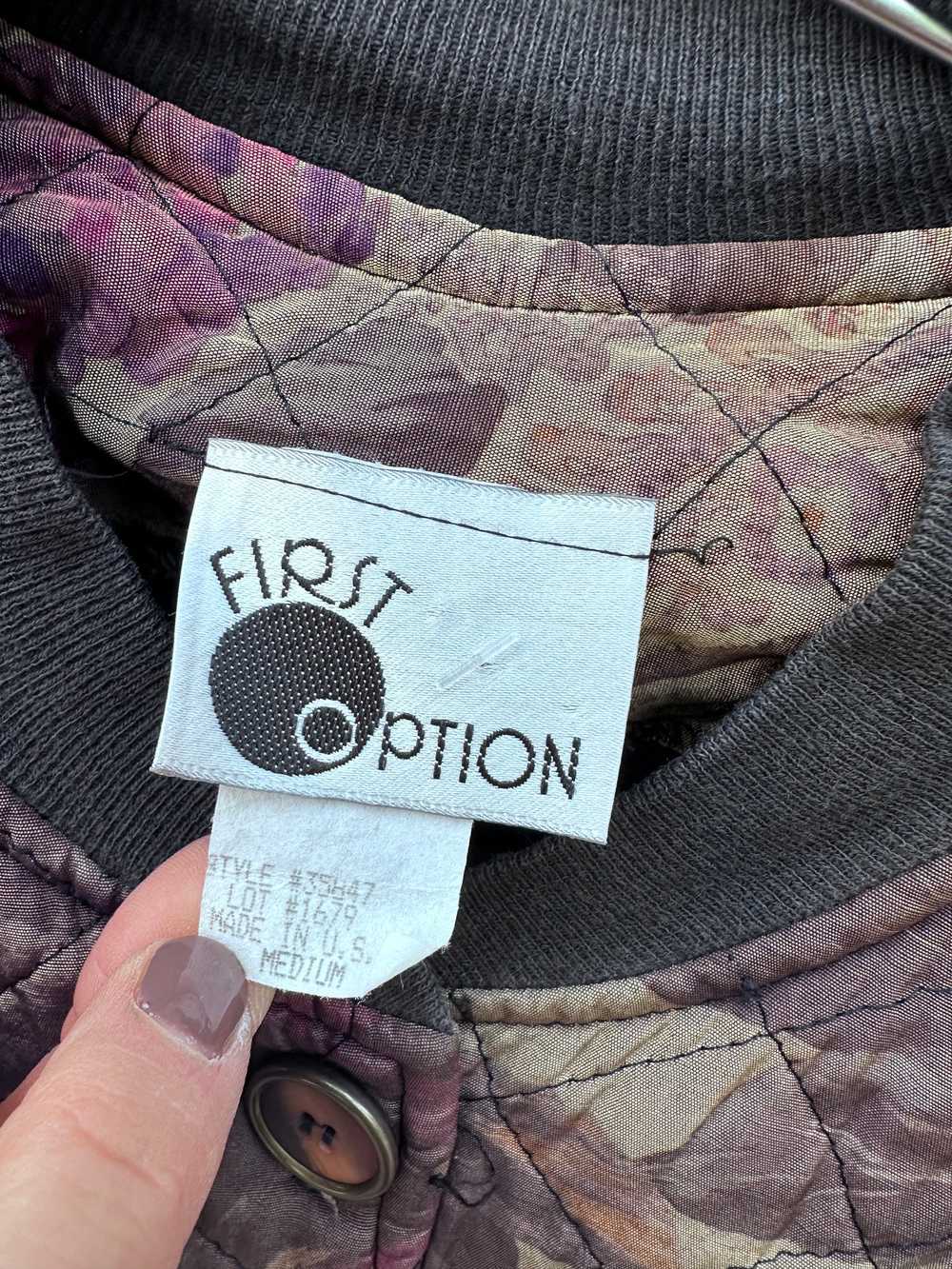 First Option Satin Rayon Blend Bomber - image 3