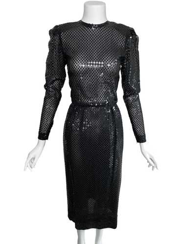 Givenchy Boutique 1970s Sequin Midi Dress - image 1