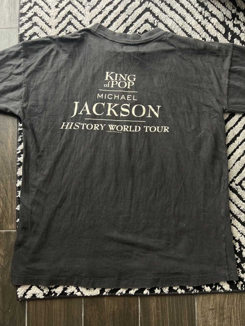 Vintage 1996 Michael Jackson Tshirt King of Pop History World Tour merch Tee Size L Dark Heather 4XL Tshirt | Osorin