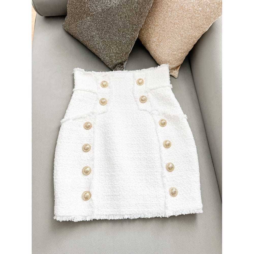 Balmain Tweed mid-length skirt - image 8